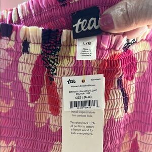 TEA Pink Floral Maxi Dress—has pockets!